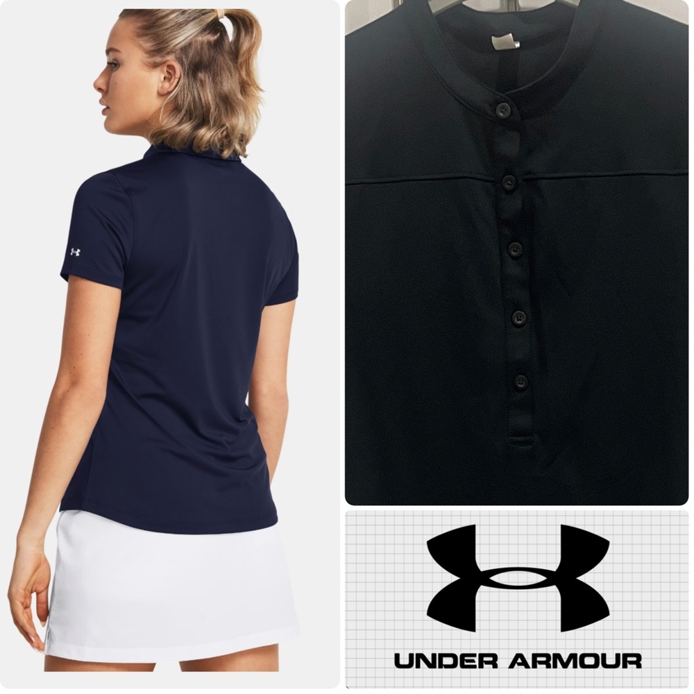 Under Armour Heat Gear Loose Polo Shirt. Medium